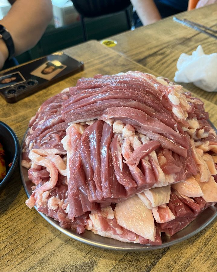 고향나들이 메뉴