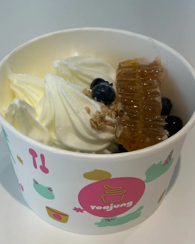 요거트 아이스크림과 벌꿀, 블루베리