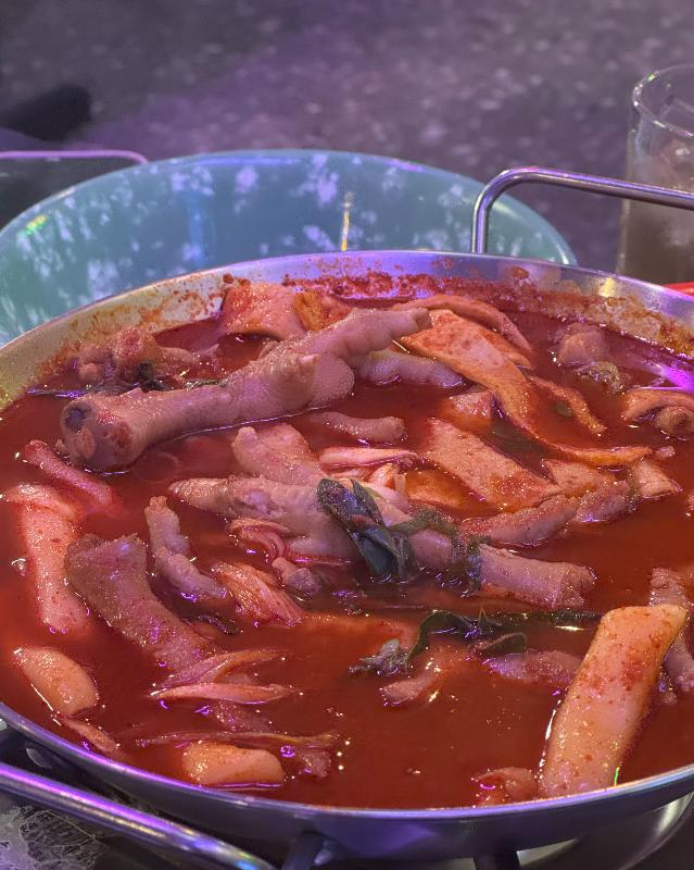 국물 닭발의 모습