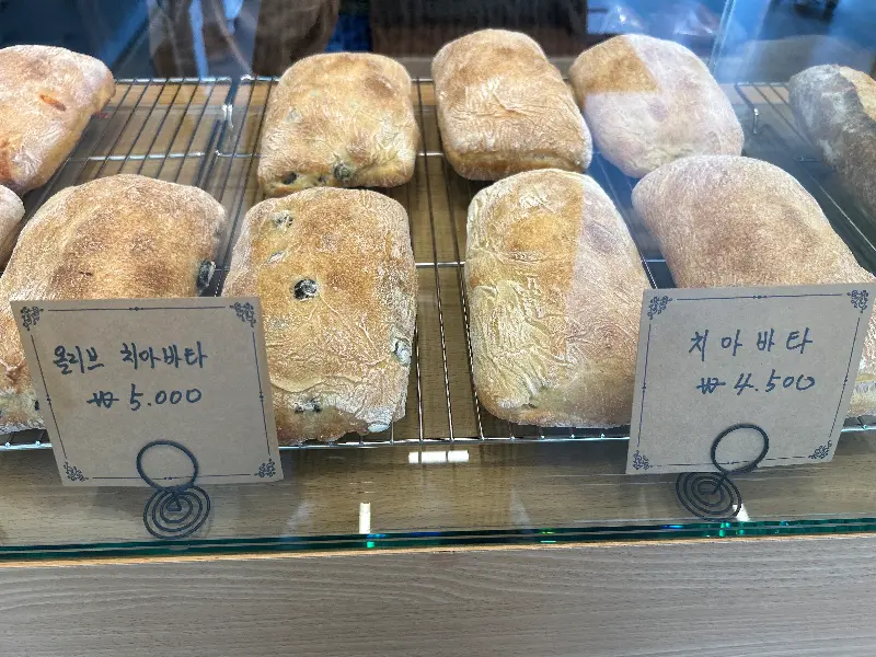 다양한 종류의 치아바타