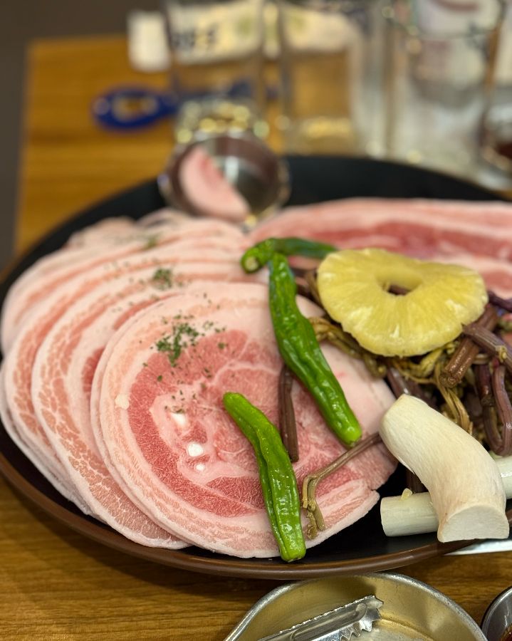 먹음직스러운 삼겹살