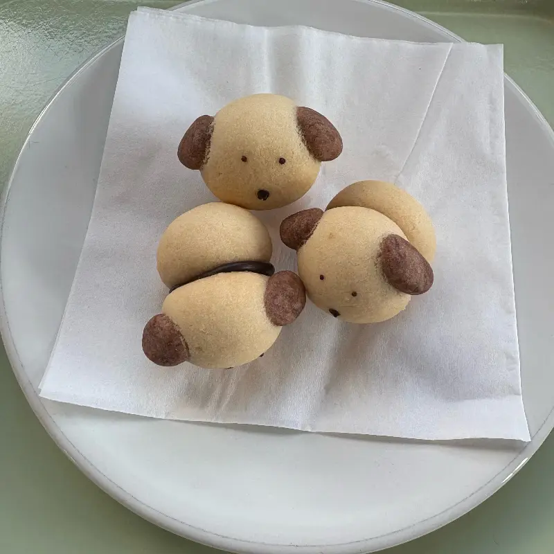 귀여운 강아지 모양 쿠키