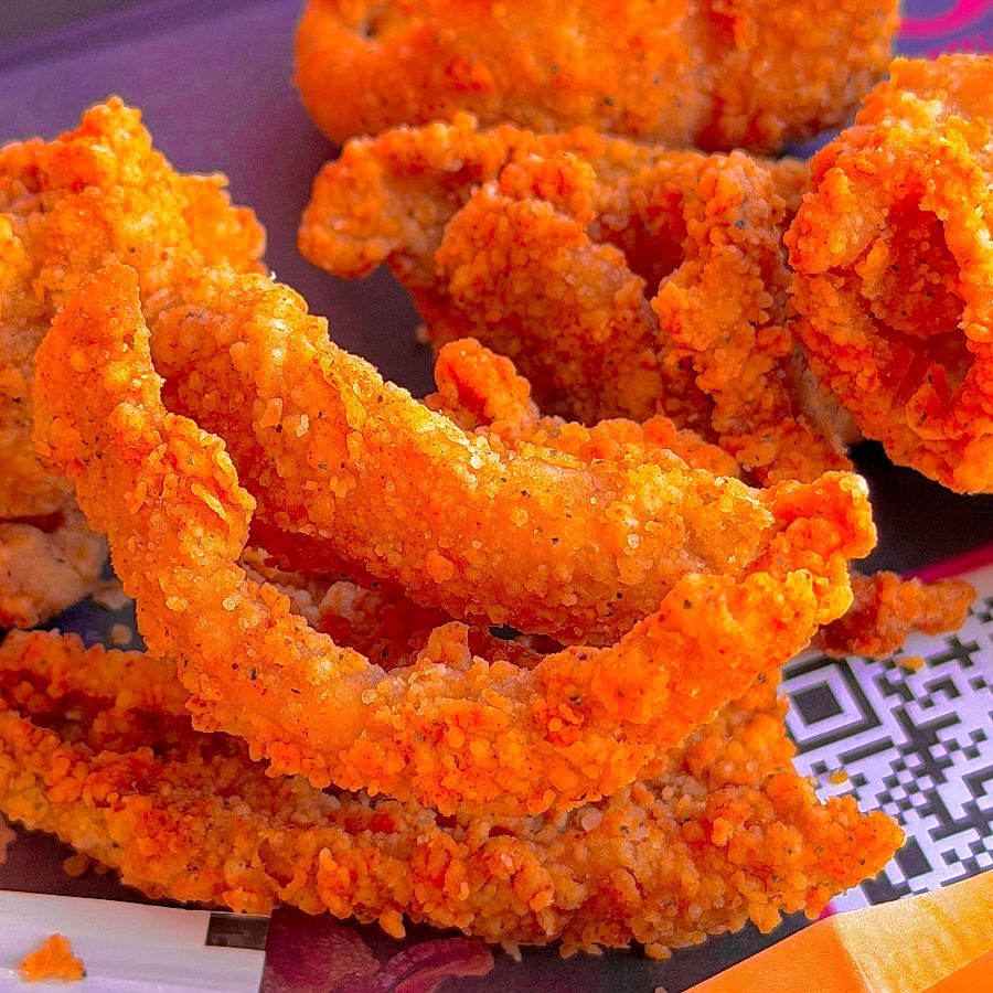 닭껍질 튀김 클로즈업