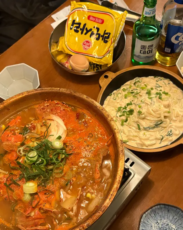 미광 요리주점의 다양한 메뉴들