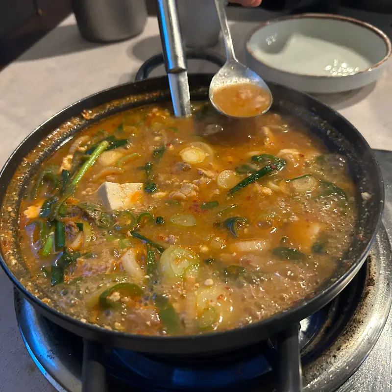 김치찌개의 모습