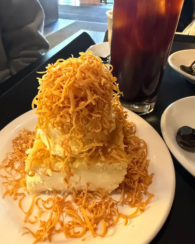 애플 크럼블과 아이스 아메리카노