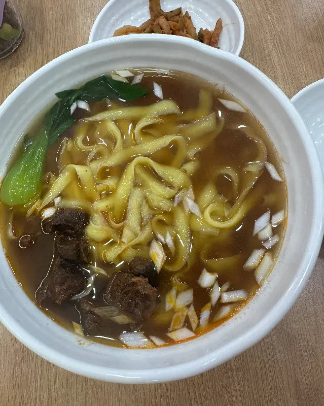 오뚜기 도삭면의 클로즈업 사진