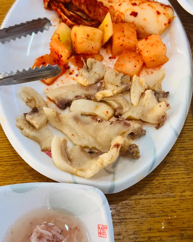 최미삼 순대국 서정점 순대와 김치