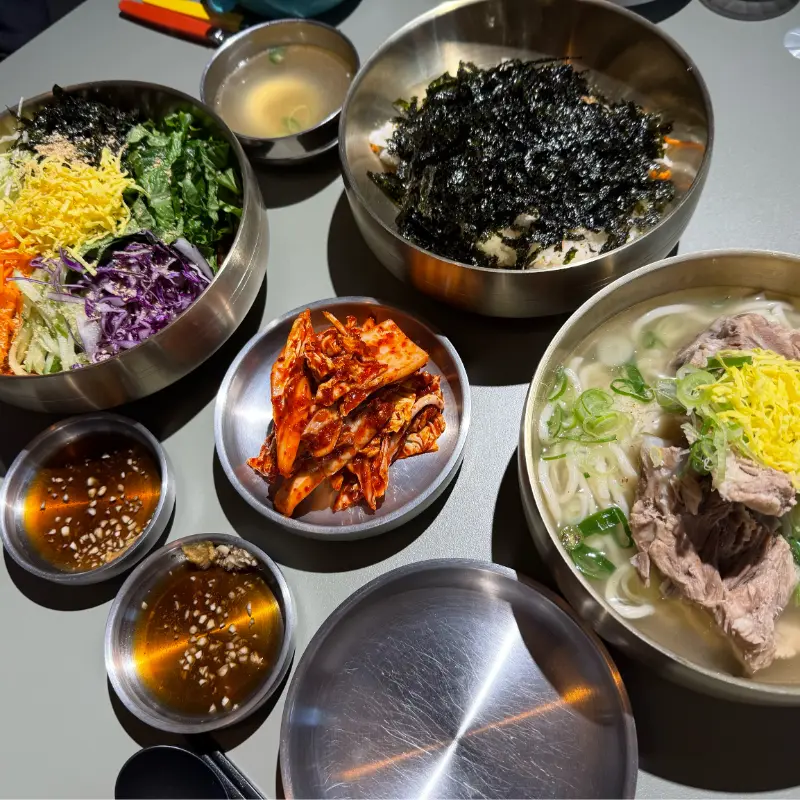 온면당 한상차림