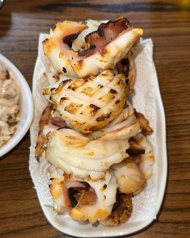 갑오징어구이 클로즈업