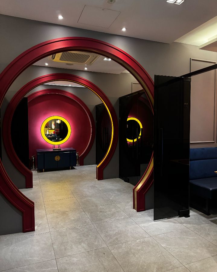 페이홍러우 삼성점 룸으로 향하는 복도