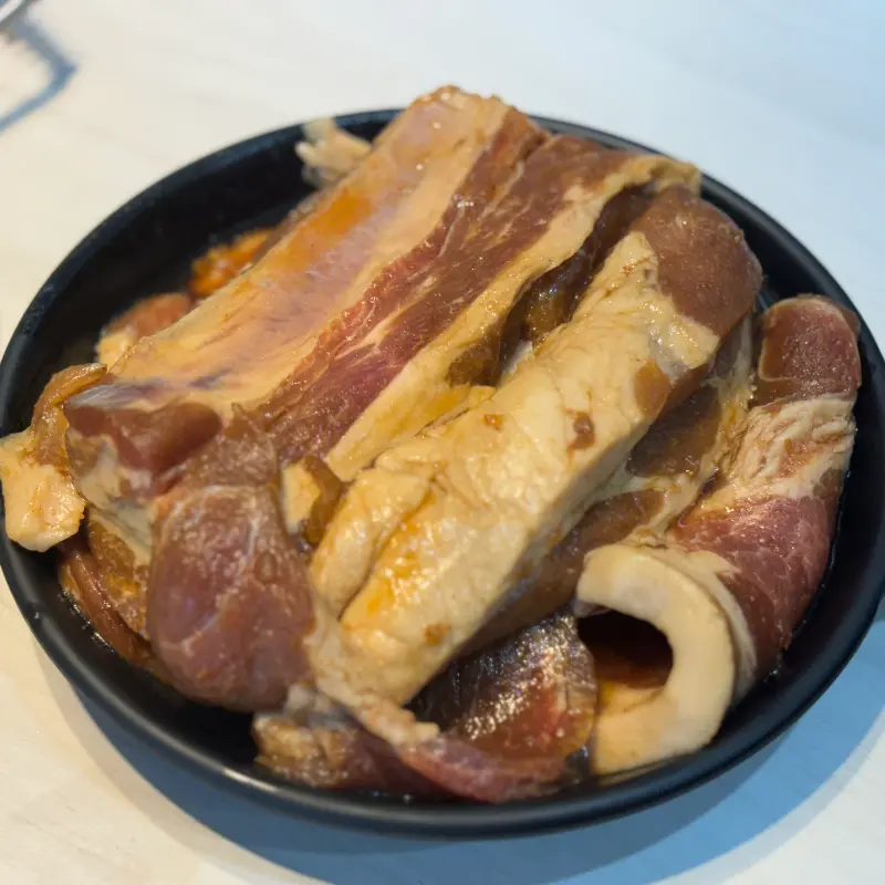 신선한 돼지갈비