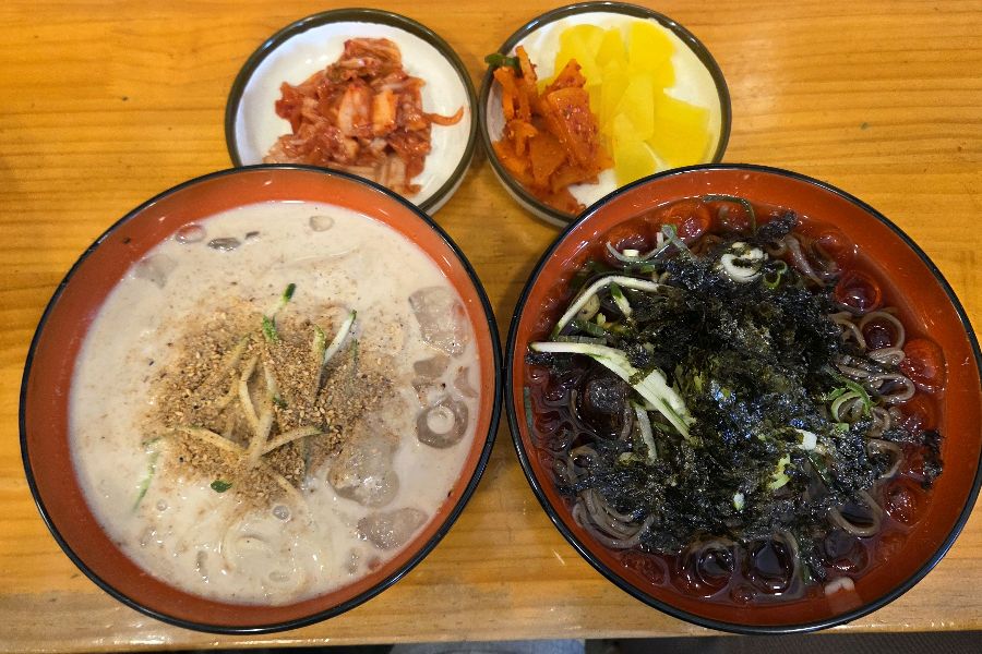 수유리우동집 콩국수와 냉모밀