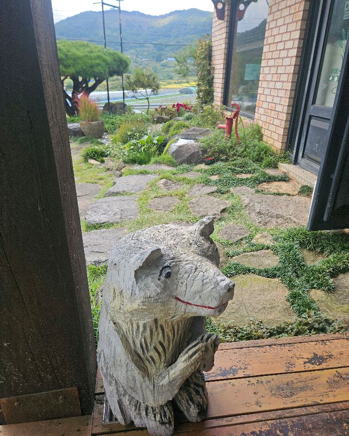 알프스 밀밭 야외 조형물