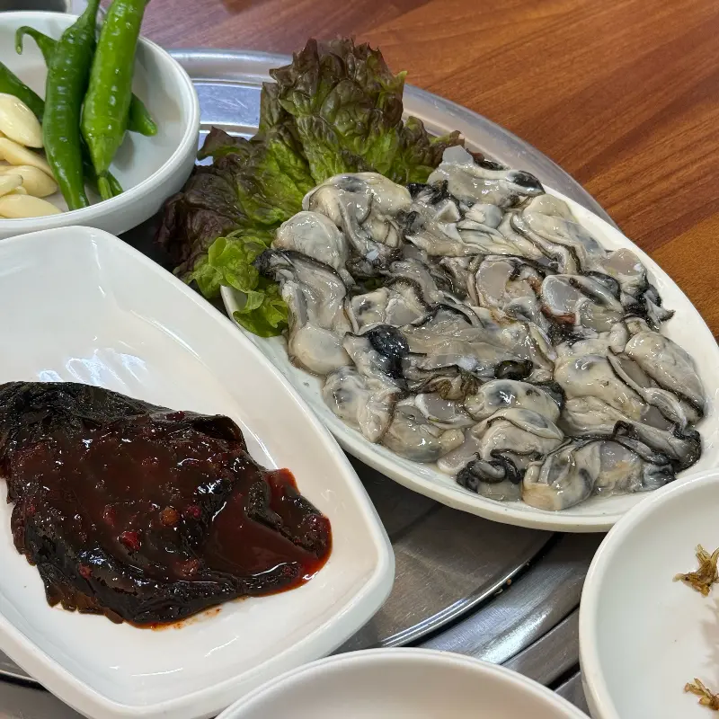 신선함이 느껴지는 생굴