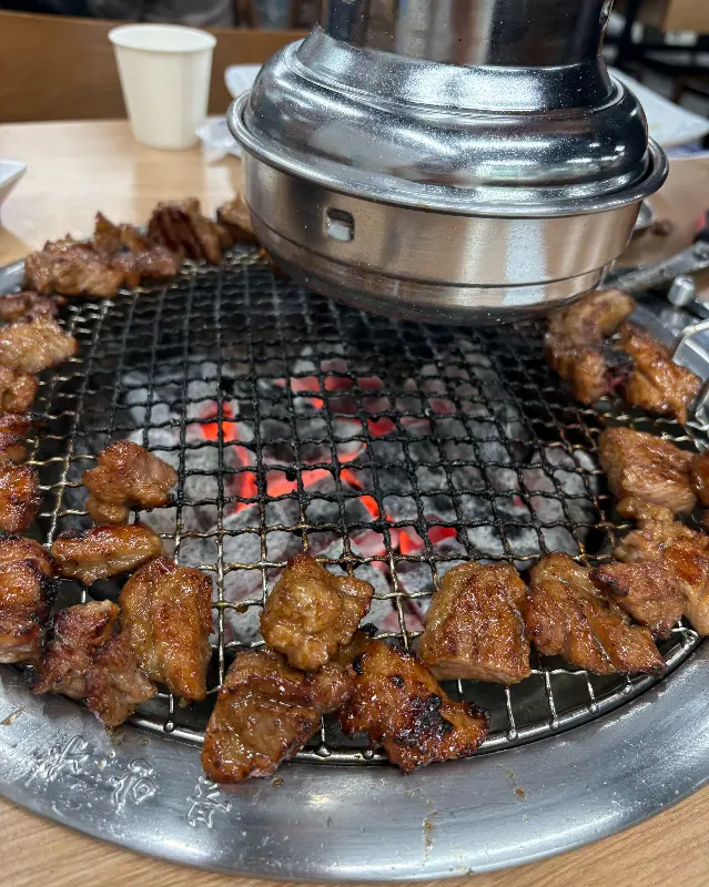 돼지갈비와 냉면