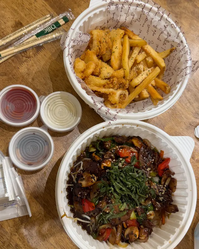 포장 메뉴 한 상 차림