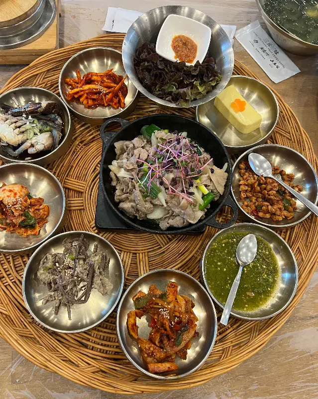 다우리밥상 상차림