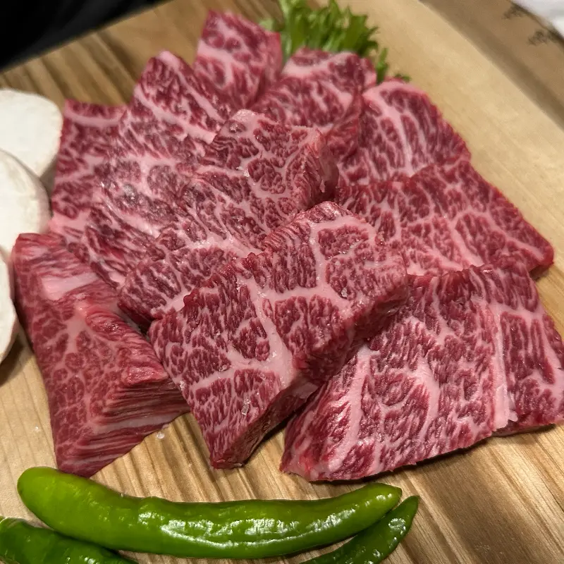 최상급 마블링을 자랑하는 한우 모듬