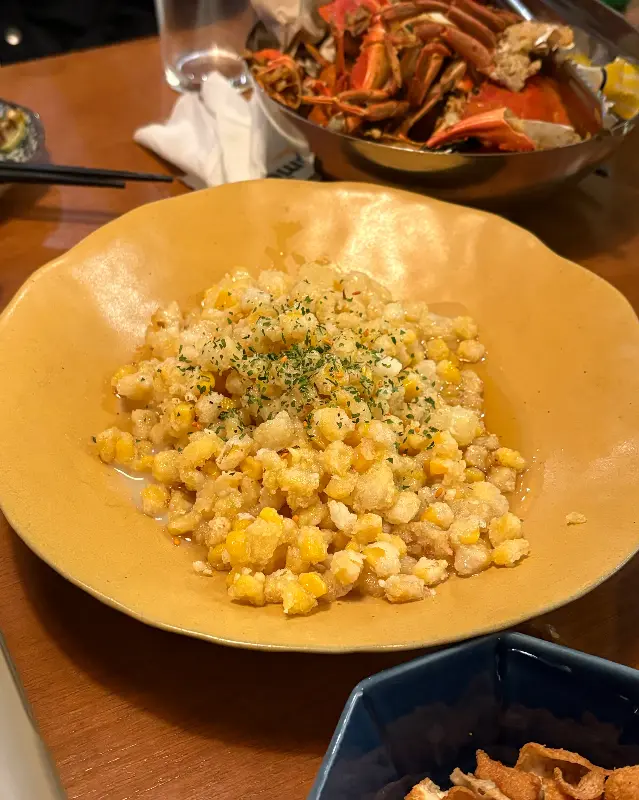 미광 요리주점의 옥수수 튀김