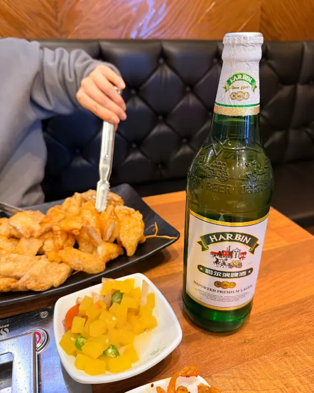 꿔바로우와 맥주