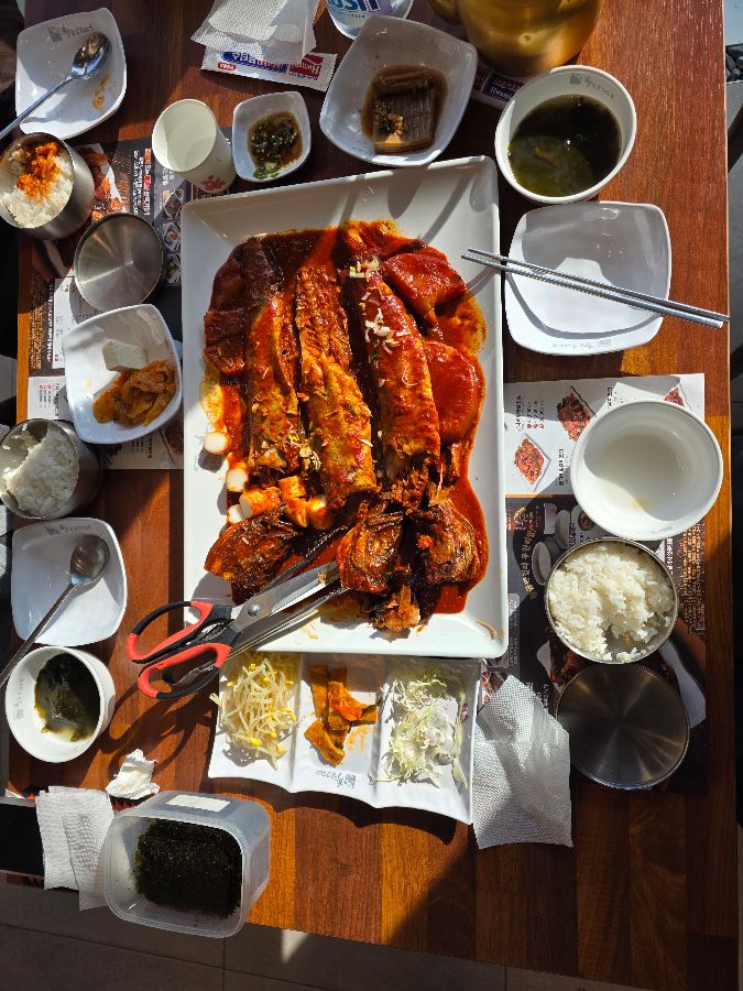 황금코다리 별내점 푸짐한 한 상차림 항공샷