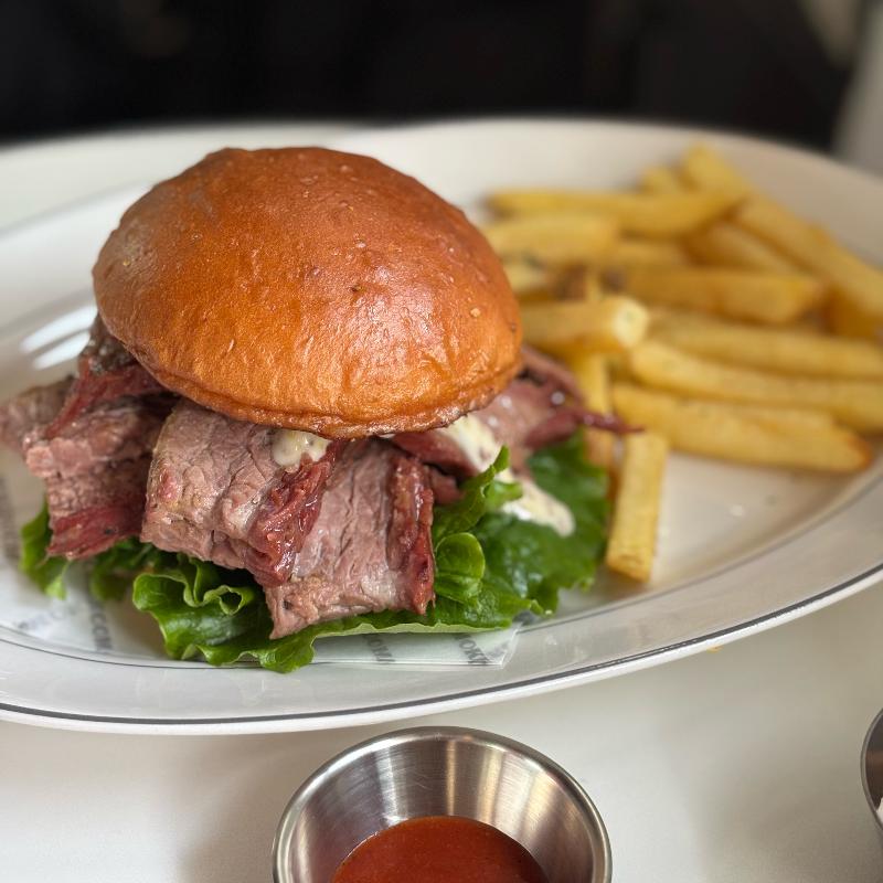 브리스킷 버거 단면