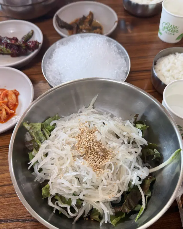 신화횟집 한상차림