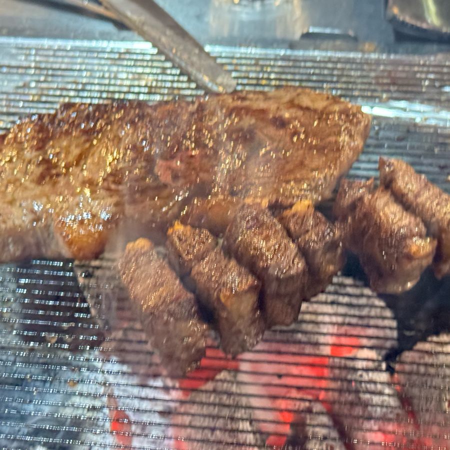 숯불 위 소고기