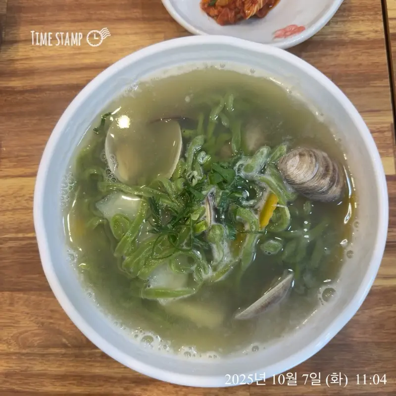 백합칼국수 확대