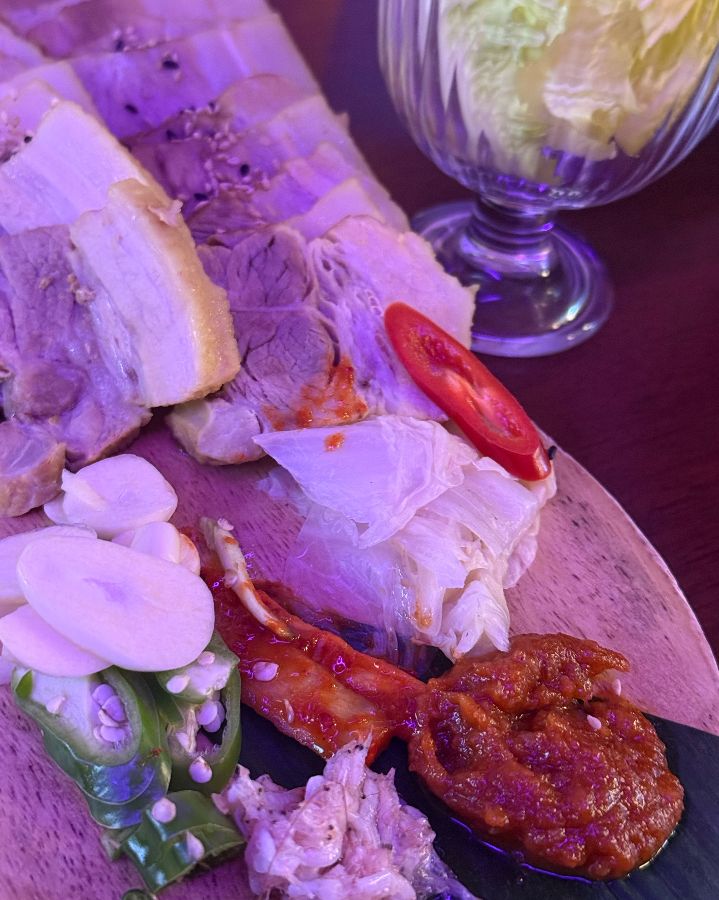 푸짐한 돔베고기 한 상