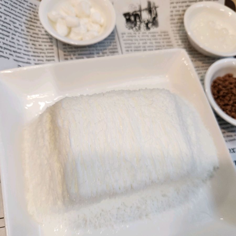 카페하늘아래 깔끔한 눈꽃빙수