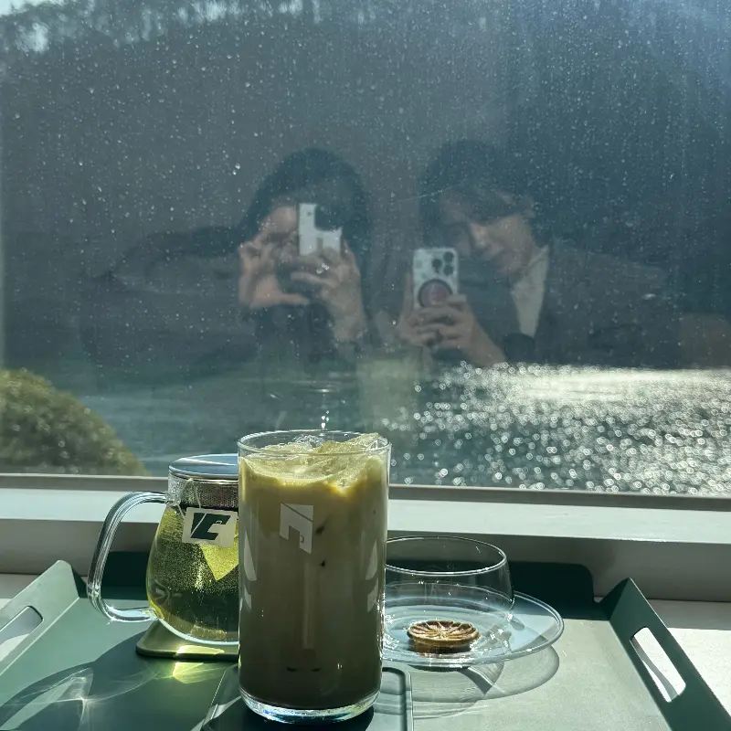 흑임자라떼와 한라봉에이드