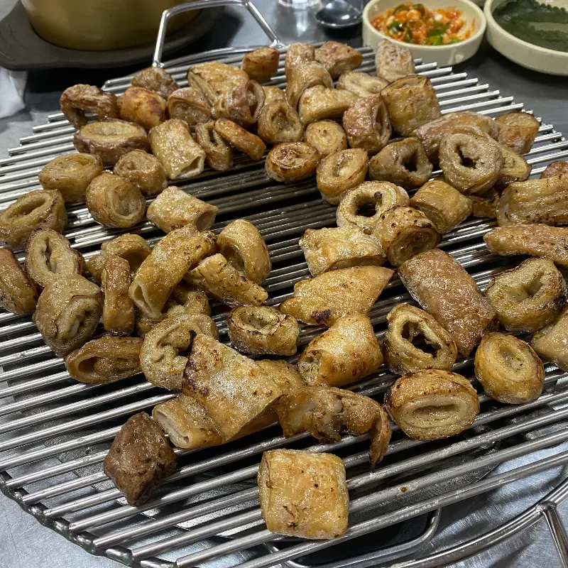 노릇하게 구워진 막창