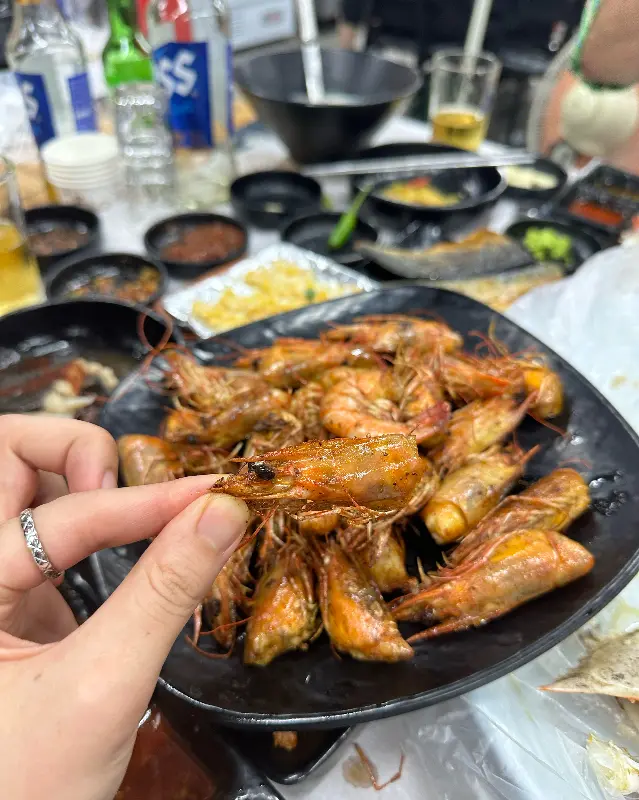 노릇노릇 익어가는 대하