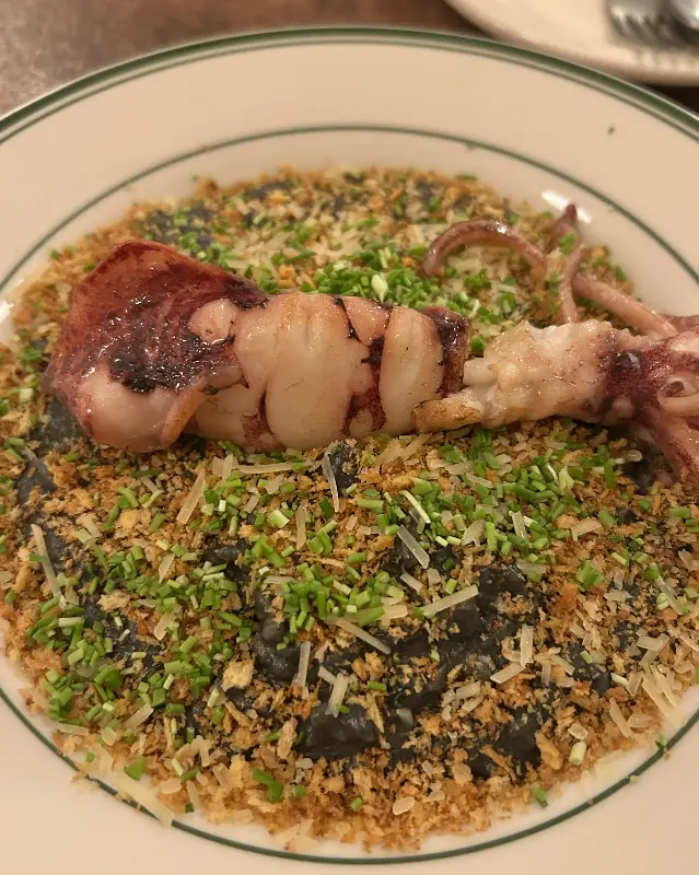 한치 먹물 리조또 사진