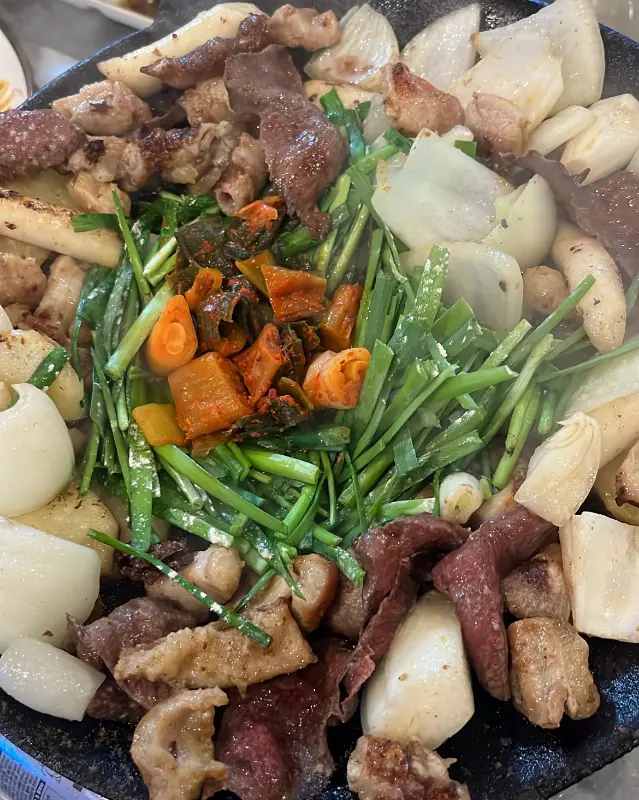 마늘 곱창 단독 샷