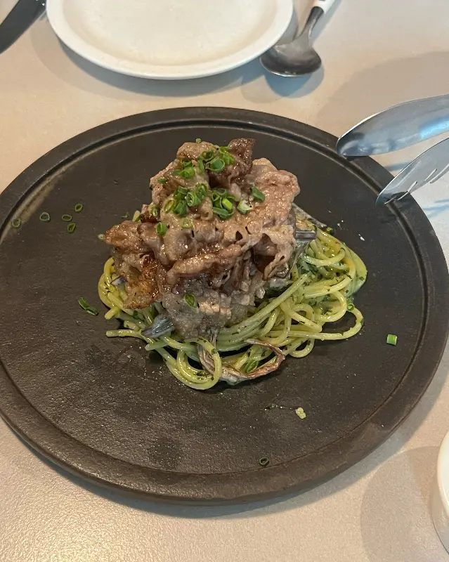 차돌 고사리 파스타