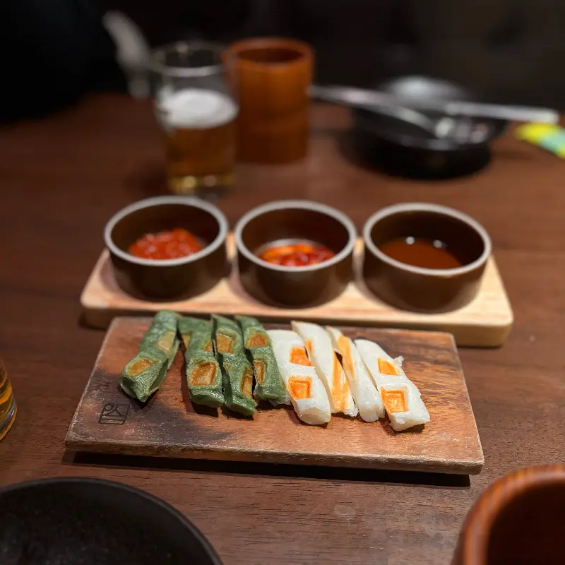매산약수터의 대표 메뉴, 갈비 수육