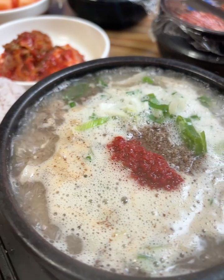 장원순대국 순대국 근접샷