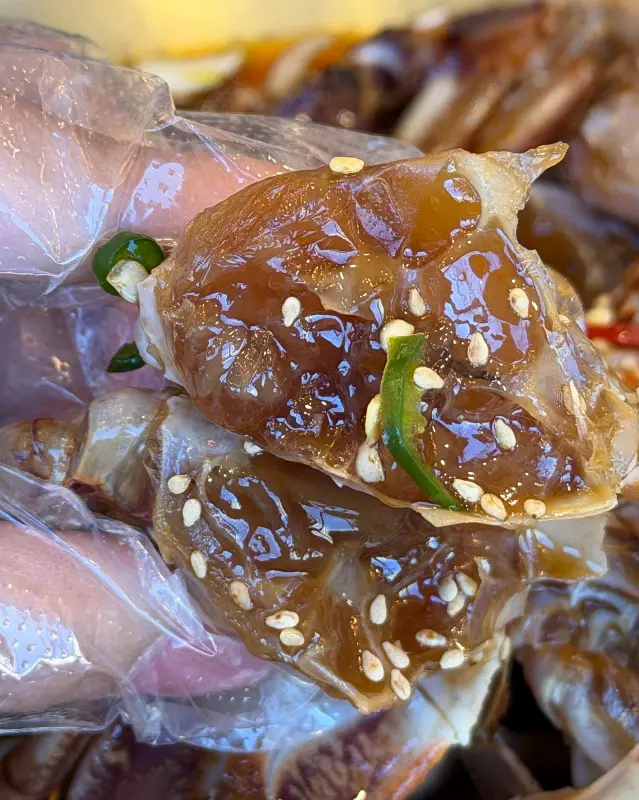 간장게장의 클로즈업 샷