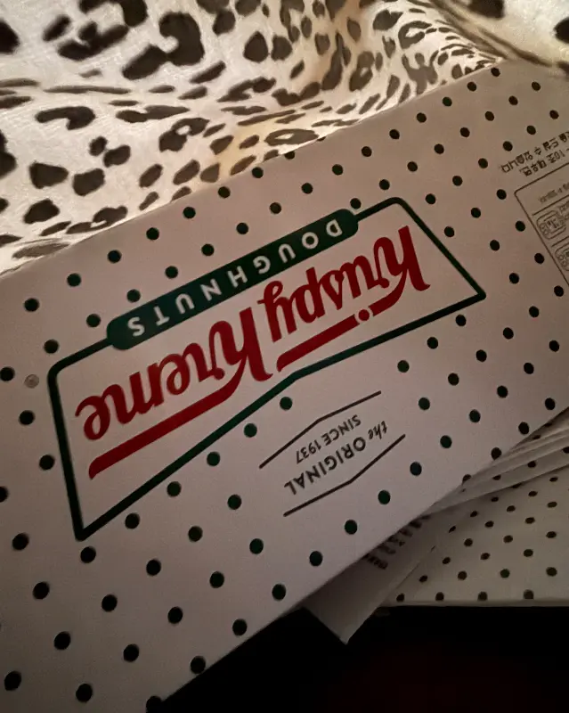 크리스피크림도넛 포장