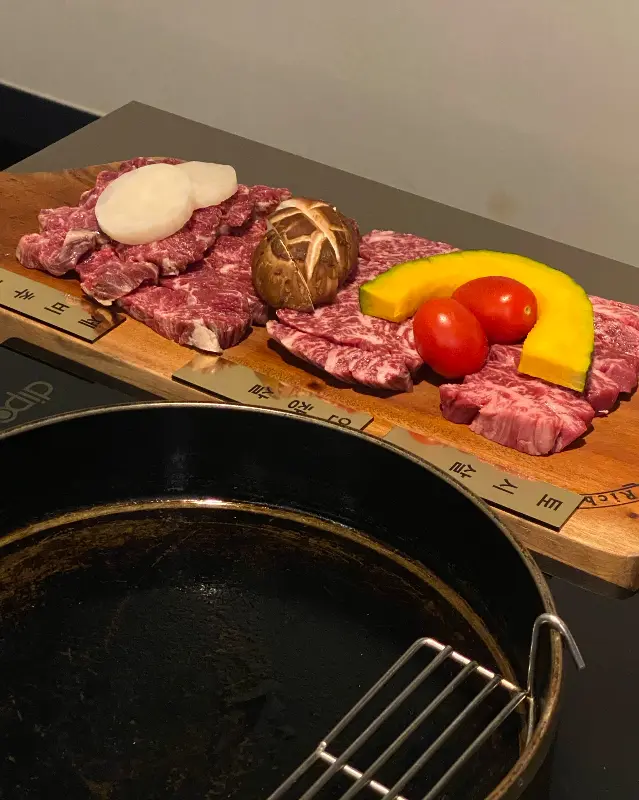 소고기 특수부위 모듬 한 상차림