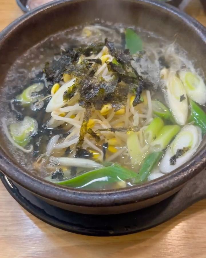 전주명가콩나물국밥 음성점 콩나물 국밥 클로즈업