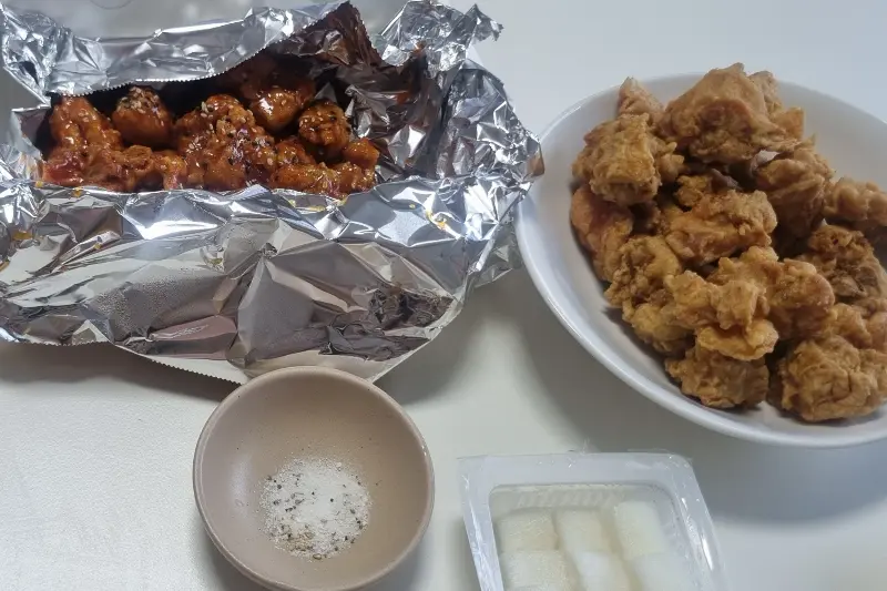 닭강정 한상차림