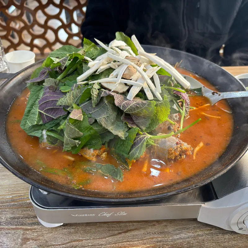 푸짐한 순대전골