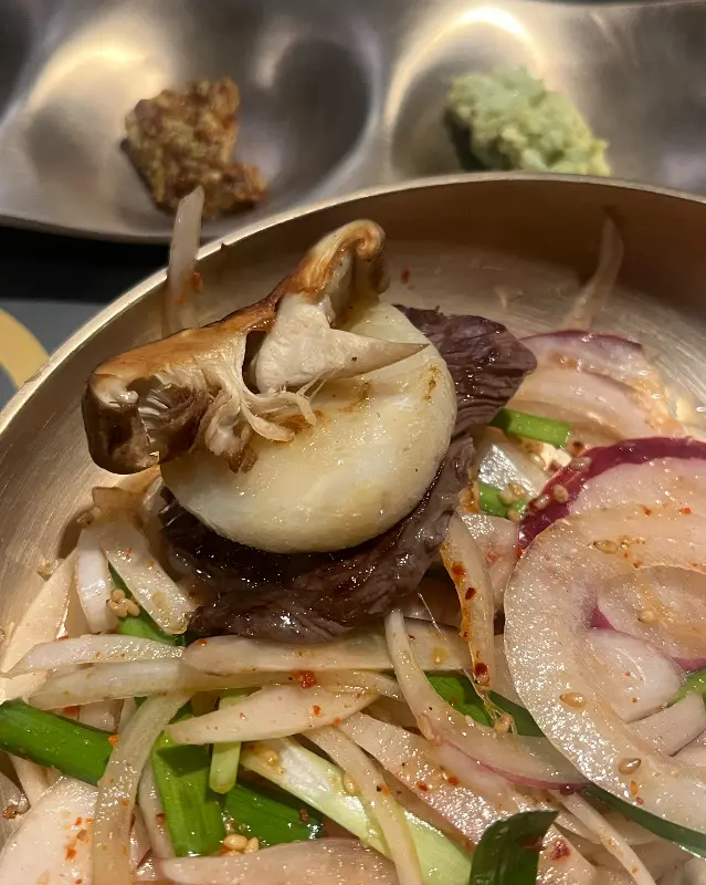 소고기와 곁들여 먹는 버섯