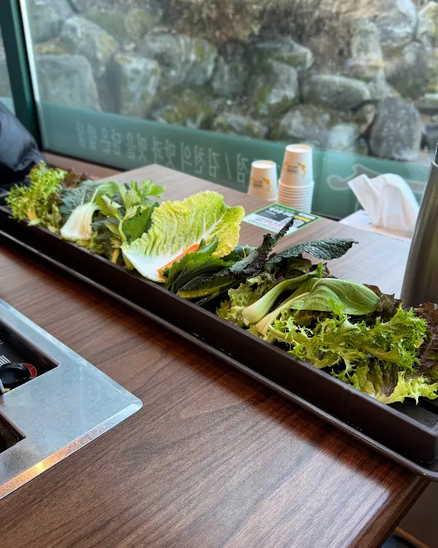 쌈밥 한 상 차림