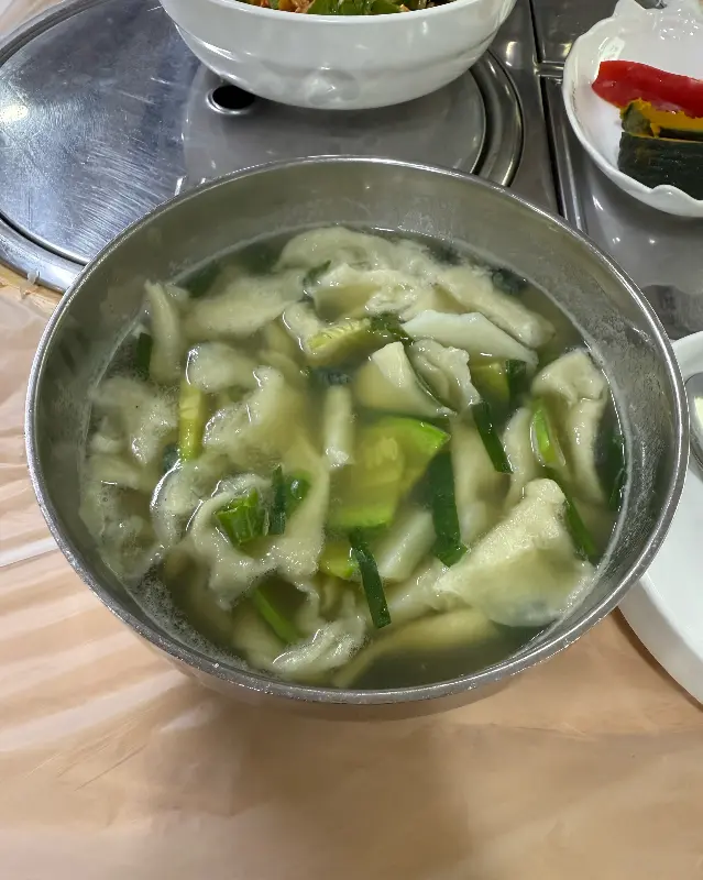 순자강의 대표 메뉴, 다슬기수제비