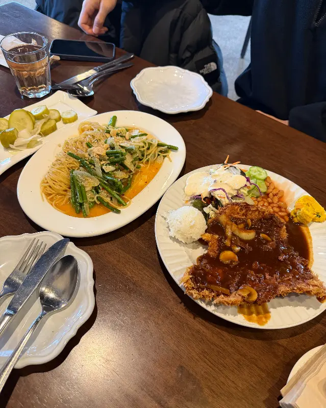 돈까스와 파스타